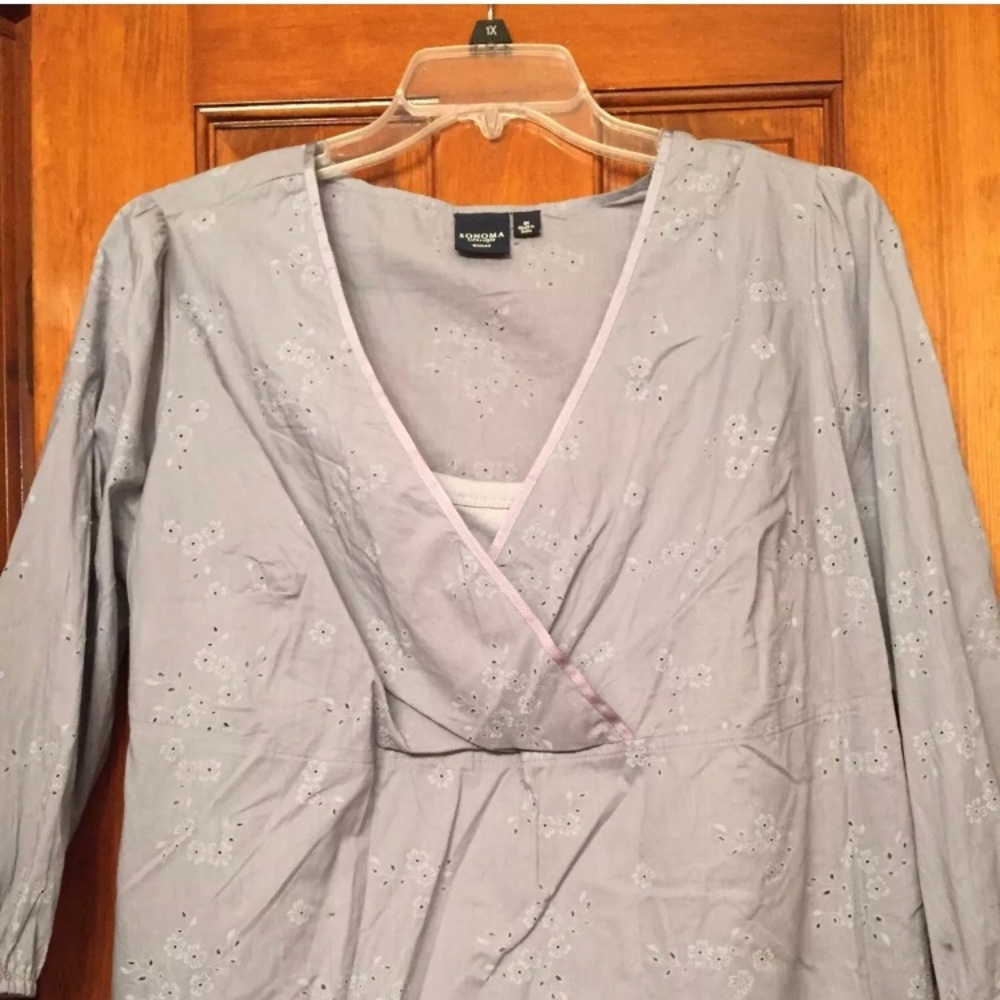 👚Women’s Blouse with Tank Top 1X Blue 💐🌷